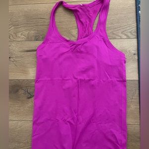 lululemon swiftly tech pink tank, regular length, size 4